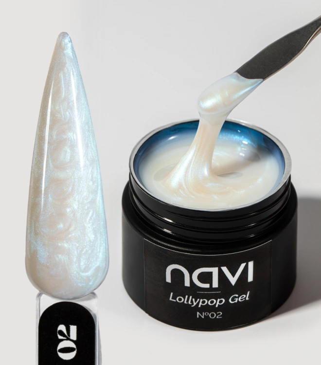 Жемчужный гель с эффектом втирки Lollypop Gel 02